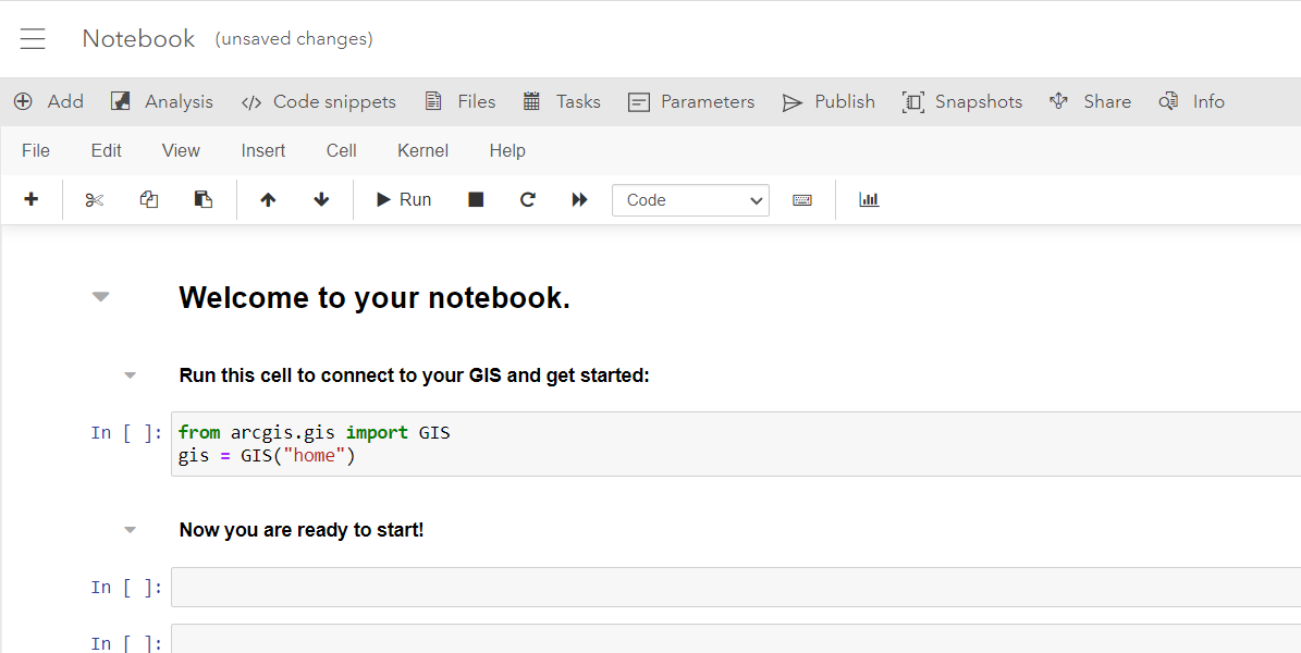 Notebook editor